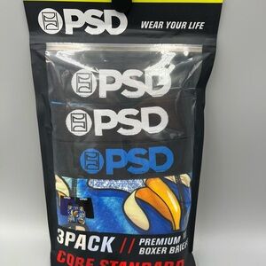 3 Pack! PSD 7" Inseam Banana Blingnana Standard Boxer Briefs, Sz S, 28-30"